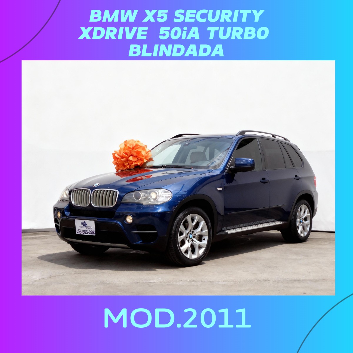 BMW X5 SECURITY xDRIVE 50iA TWIN TURBO BLINDADA AUTOMÁTICA.